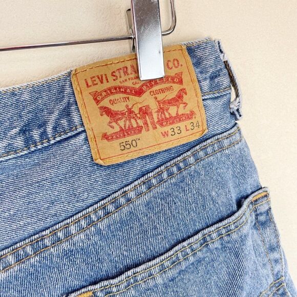 Levis High Waisted Mom Shorts Ripped DIY Cut Off Daisy Dukes 33 - Picture 7 of 7